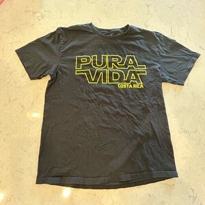 Pura Vida Costa Rica Black T-Shirt